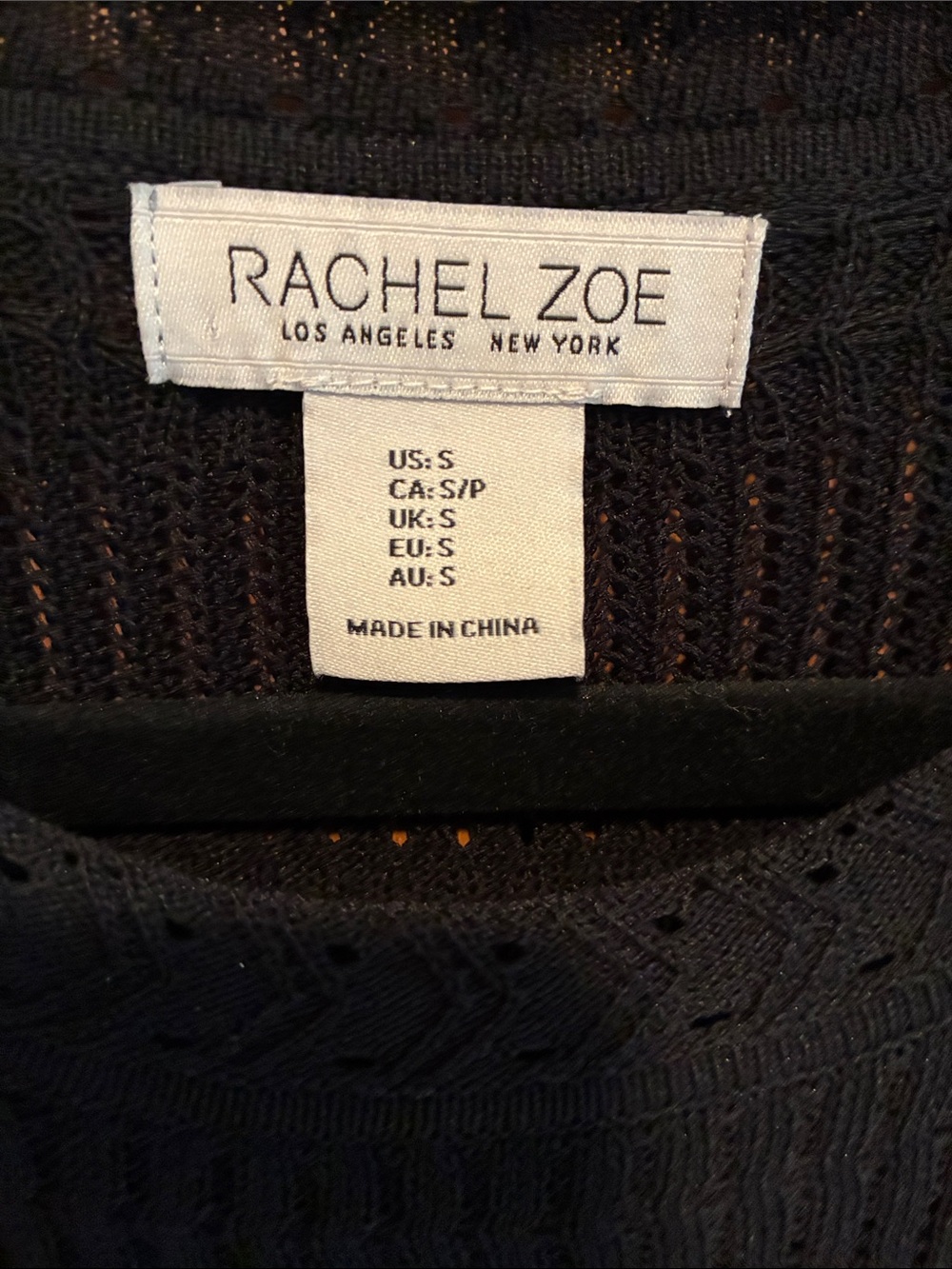 Rachel Zoe Black Knit Midi Dress Size S - Picture 2 of 4